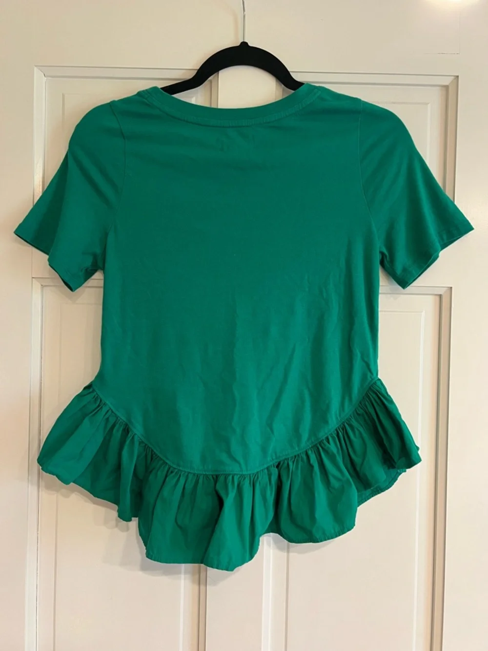 Maeve Ruffle Hem Peplum Tee